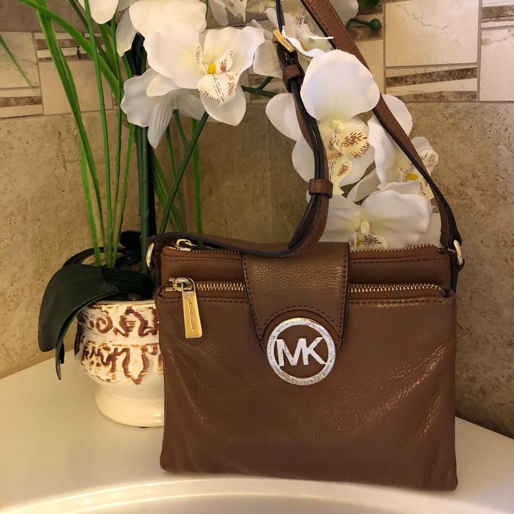 Michael Kors Tan Leather Crossbody